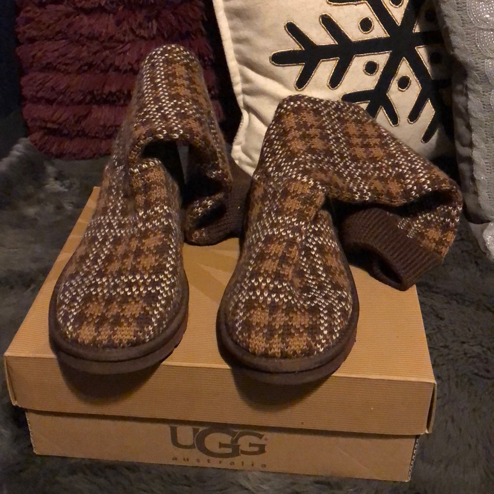 Ugg boots - plaid knit